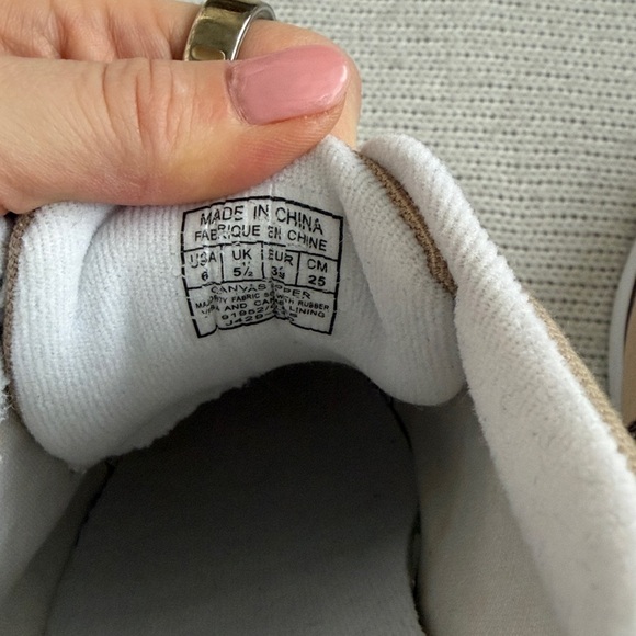 Polo Ralph Lauren Giles Canvas Sneakers Tan/Brown Size 8 - Picture 7 of 8